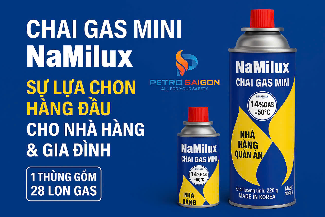 Lon gas mini Namilux ( Bình gas mini)