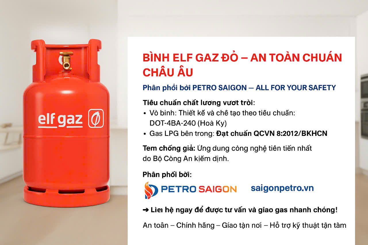 🔧 HƯỚNG DẪN THÁO LẮP BÌNH GAS ĐỎ (VAN NGANG – REN TRONG)