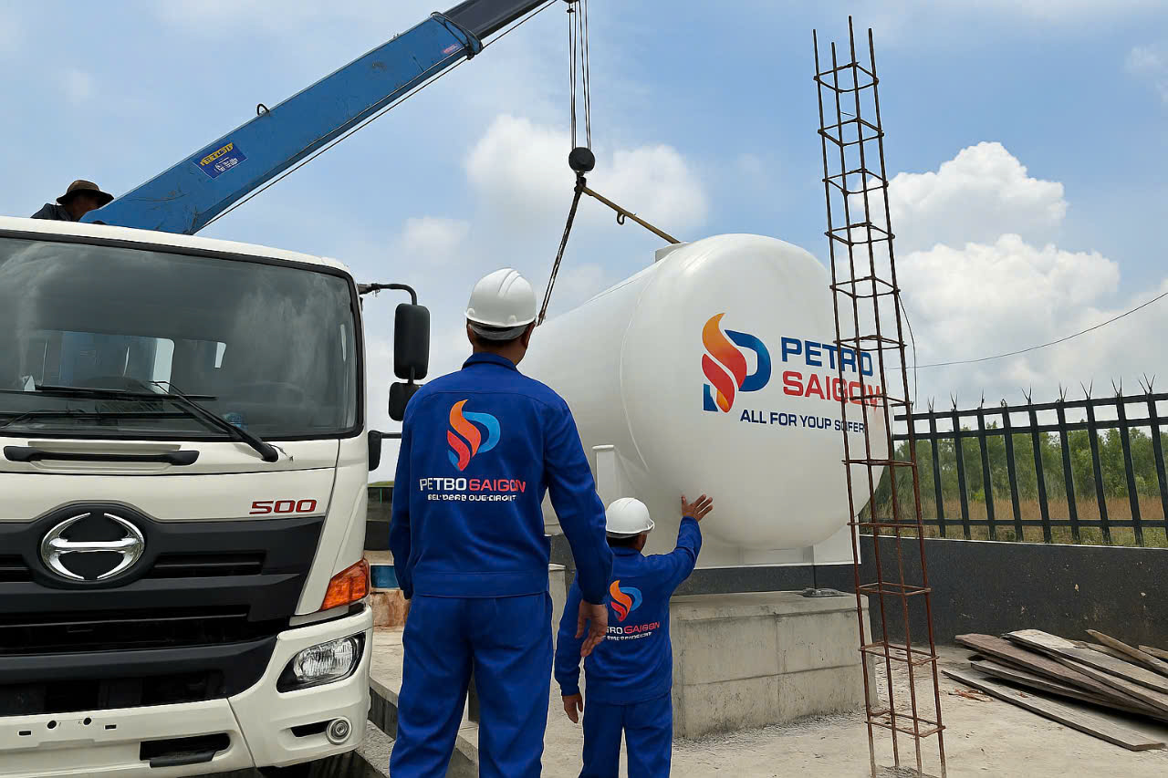 Dịch vụ lắp đặt bồn gas công nghiệp tại Bình Thuận – PETRO SAIGON
