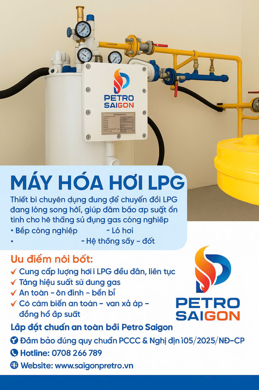 ✅ NHỮNG LƯU Ý KHI LẮP ĐẶT HỆ THỐNG GAS SỬ DỤNG MÁY HÓA HƠI LPG
